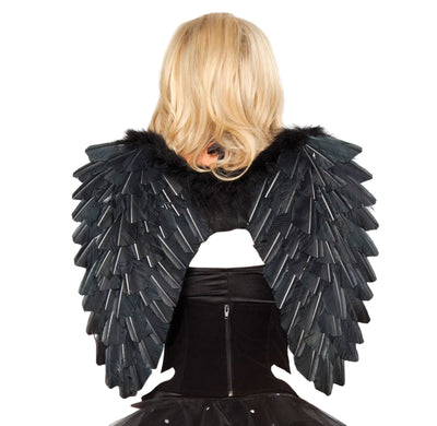 Roma Costume Feathered Wings One Size