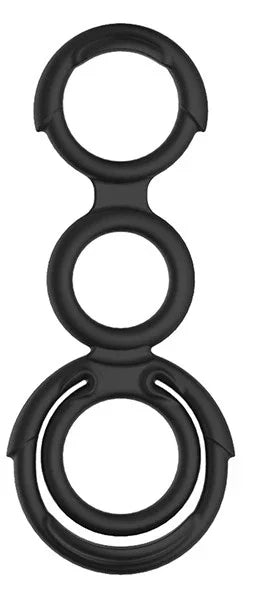 My Penis Ring Quattro Penis & Scrotum Rings Black