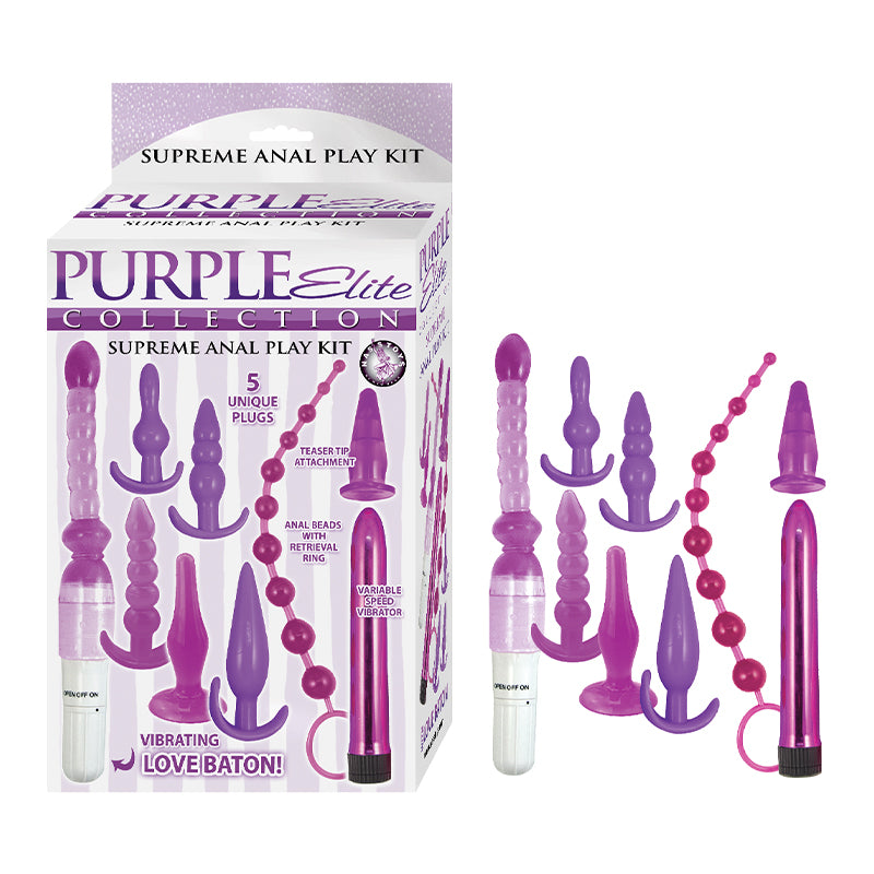 Purple Elite Collection Supreme Couples Anal Play Kit Purple