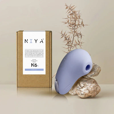 NIYA 6 Rechargeable Silicone Intimate Air Pressure Stimulator Cornflower Blue