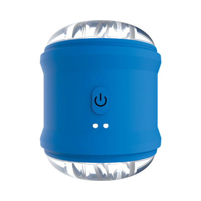 The Royal Male 2 Motor Vibrating Oral Sex Aid Stroker Cylinder Blue