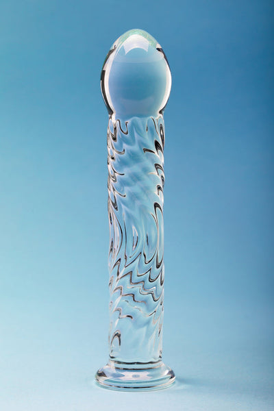 Clarity Seraphic Ripple 6.2 In Glass Dildo