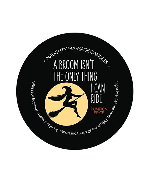 Kama Sutra Mini Massage Halloween Candle 1.7 oz Broom