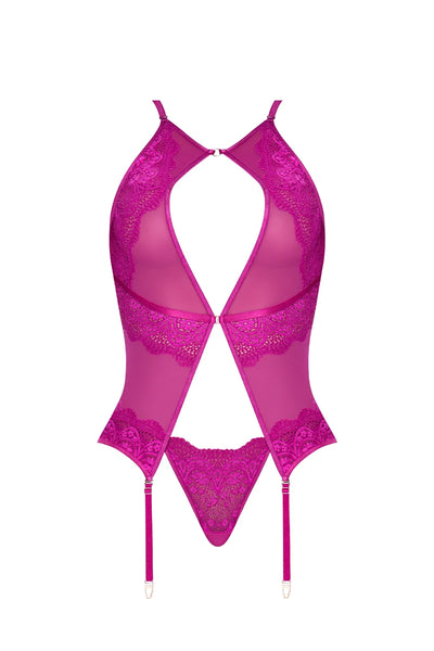 Magic Silk Berrylicious Basque & G-String Set Raspberry