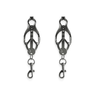 Bound Vice Grip Style Nipple Clamps with Weight Holders C3 Gunmetal