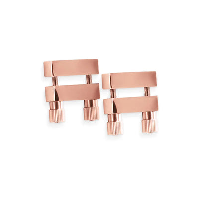 Bound 304 Stainless Steel Bar Style Nipple Clamps V1 Rose Gold