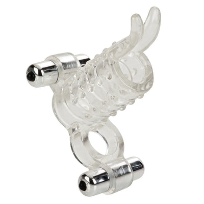 Endless Desires Couples Girth Enhancer Penis Ring with Removable Bullets Clear