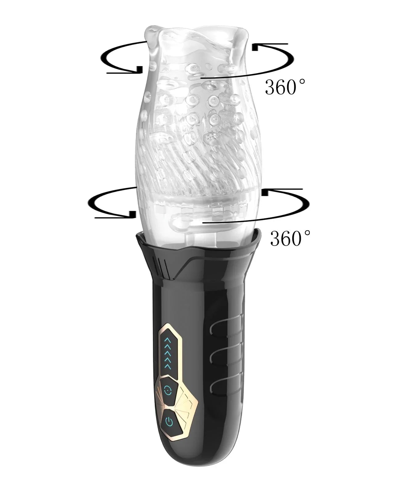 Male Rose Cyclone Spinning Penis Vibrator & Stroker Black - Romantic Blessings Male Rose Cyclone Spinning Penis Vibrator & Stroker Black - Romantic Blessings