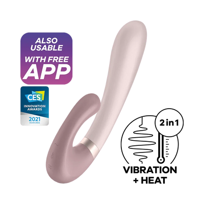 Satisfyer Heat Wave Silicone Warming Rabbit App Enabled Vibrator