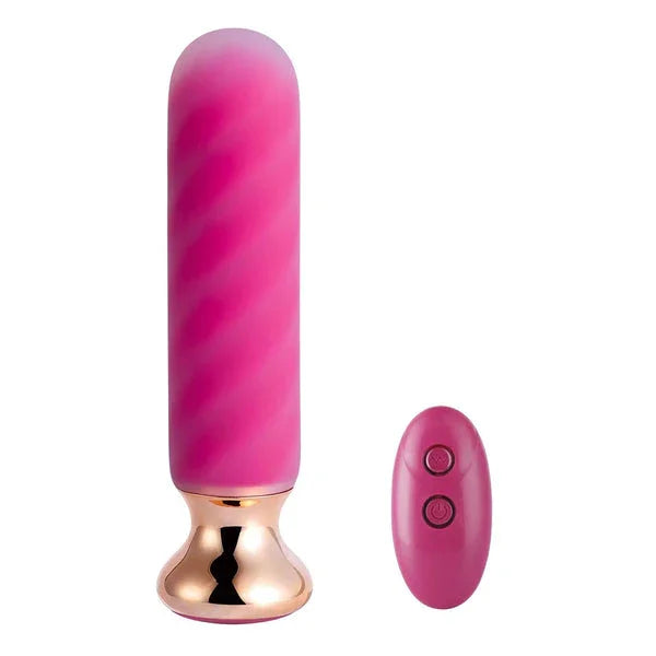 Rose Twister Hands-Free Remote Control Vibrating Anal Plug - Romantic  Blessings