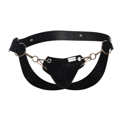 Male Basics Dngeon Snap Ring Mounted Penis Cup Jockstrap Mamba One Size