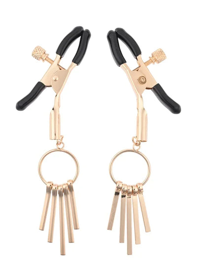 Sportsheets Sex & Mischief Verge Nipple Clamps Gold/Black