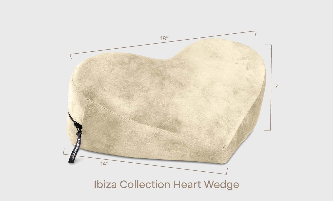 Liberator Heart Wedge Ibiza Collection Pillow Couples Position Aid for G Spot Positioning