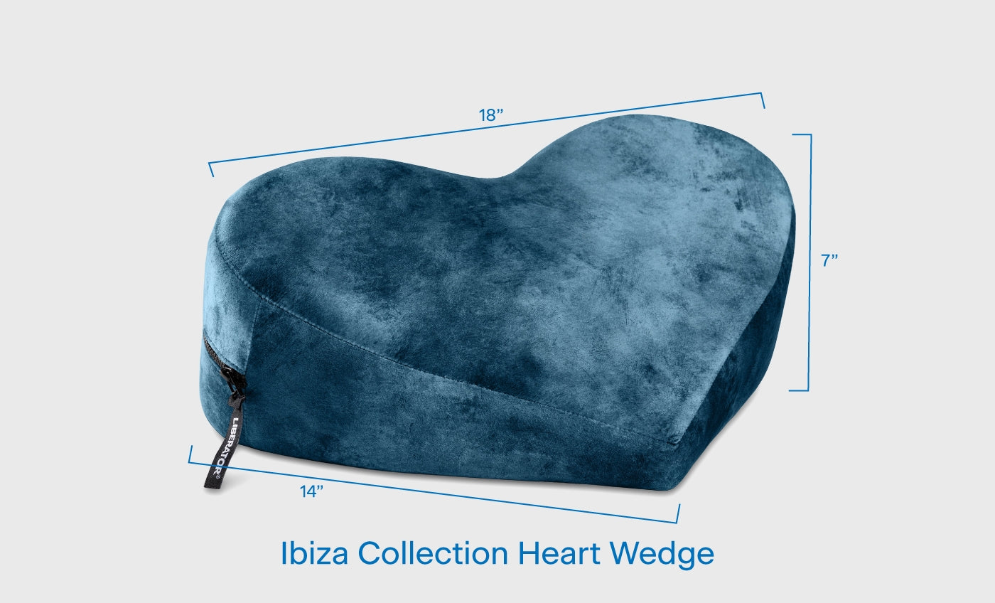 Liberator Heart Wedge Ibiza Collection Pillow Couples Position Aid for G Spot Positioning