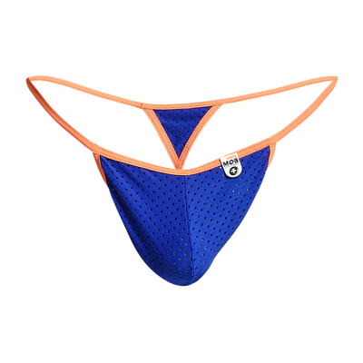 Male Basics Mob Men's Sexy Microfiber G-String Royal Blue/Orange