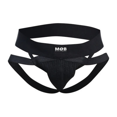 Male Basics MOB Men's Eroticwear X Style Jock Black
