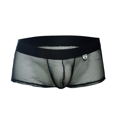 Male Basics MOB Men's Fishnet See Through Boxer Black