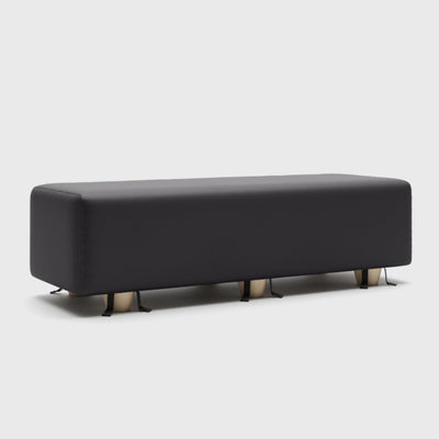 Liberator Prelude Ultraleather Bondage Bench with Wood Feet and Cuffs Black