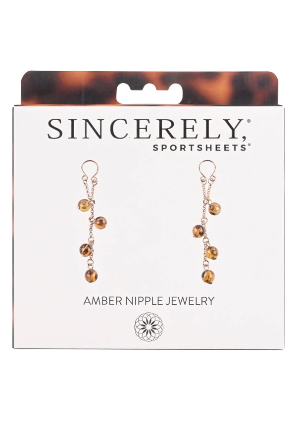 Sincerely, Sportsheets Amber Adjustable Nipple Jewelry Tortoiseshell