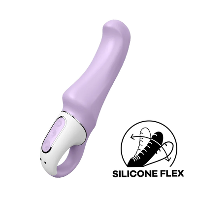 Satisfyer Charming Smile Flexible Silicone G-Spot Vibrator Waterproof Lavender