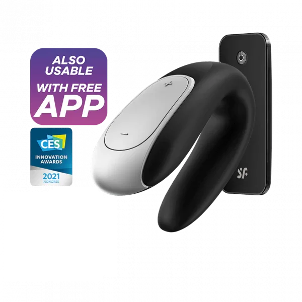 Satisfyer Double Fun Silicone Rechargeable App Enabled Couples Dual Vi - Romantic Blessings Satisfyer Double Fun Silicone Rechargeable App Enabled Couples Dual Vi - Romantic Blessings