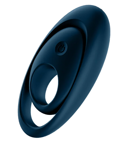 Satisfyer Glorious Duo Silicone Couples 12 Level Vibrating Penis & Ball Ring Blue