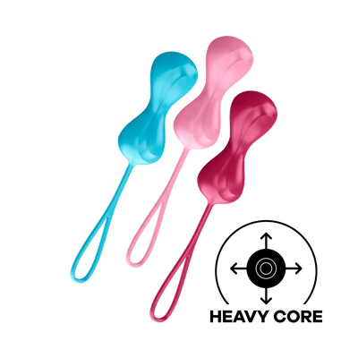 Satisfyer Power Balls Set of 3 Multi Weight Pelvic Floor Training Female Stimulator