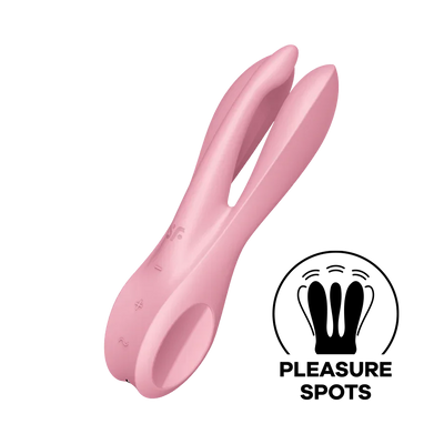 Satisfyer Threesome 1 Rechargeable 3 Motor Lay On Clitoral Vibrator