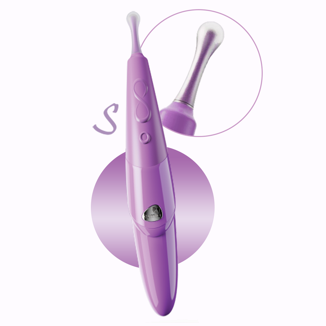 Zumio Ssadie 8 Speed Rotating Clit Stimulator for Soft Gentle Orgasms  Purple - Romantic Blessings