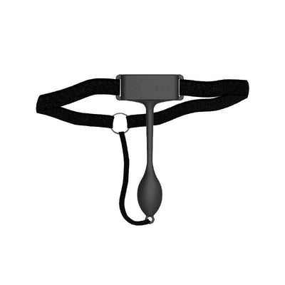 Pan-T Vibe Silicone Panty Vibe with Remote Control Black - Romantic Blessings
