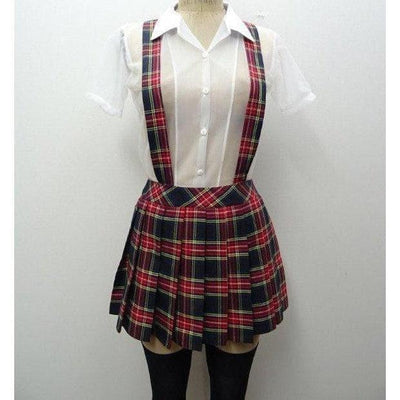 Escante Suspender School Girl Red Plaid - Romantic Blessings