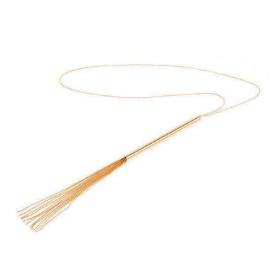 Bijoux Indiscrets Magnifique Collection Chain Necklace Whip - Gold - Romantic Blessings