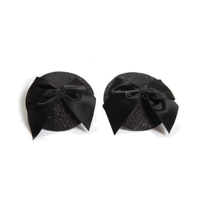 Bijoux Indiscrets Burlesque Pasties Glitter/Bow - Romantic Blessings