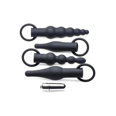 Premium Ranged Rimmers 3X Vibrating Silicone Rimming Anal Training Set (5 piece) - Romantic Blessings