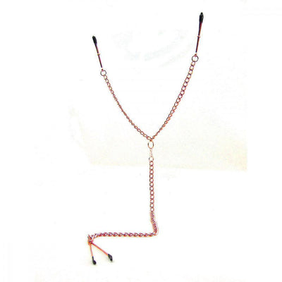 Sex Kitten Y-Style Tweezer Style Nipple and Clit Clamps - Pink - Romantic Blessings