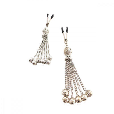 Bijoux de Tweezer Style Nipple Clamps Chain Tassel - Romantic Blessings
