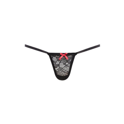 Barely Bare Buttless V Panty Black One Size - Romantic Blessings