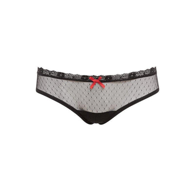 Barely Bare Peek A Boo Butt Panty Black One Size - Romantic Blessings