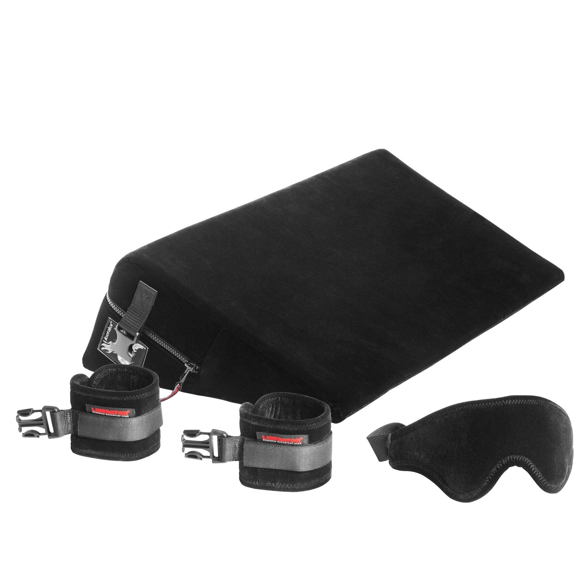 Liberator Black Label Wedge Couples Sex Position Aid with Cuffs & Restraint  Attachments - Romantic Blessings