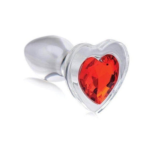 Booty Sparks Red Heart Gem Glass Anal Plug - Romantic Blessings Booty Sparks Red Heart Gem Glass Anal Plug - Romantic Blessings