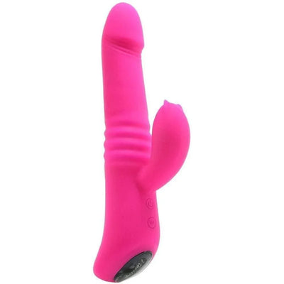 Devine Vibes Heat-up Dynamic 9 Function Thrusting Rabbit Style Vibrator - Romantic Blessings