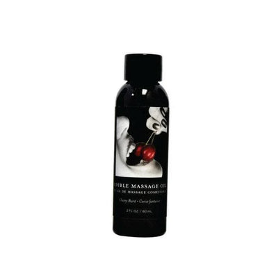Edible Spa Quality Flavored Skin Nourishing Massage & Body Oil Cherry - Romantic Blessings