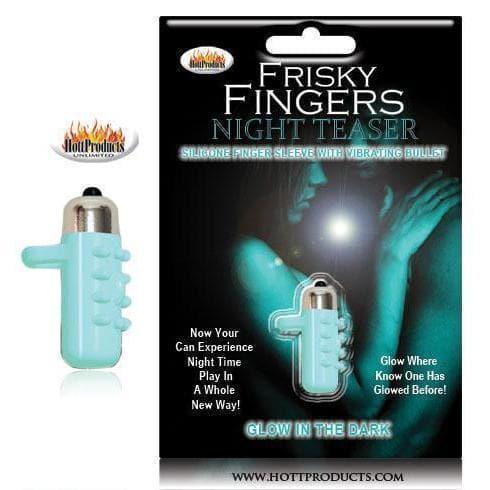 Frisky Fingers Glow In The Dark Bullet Vibrator with Nubbed Sleeve