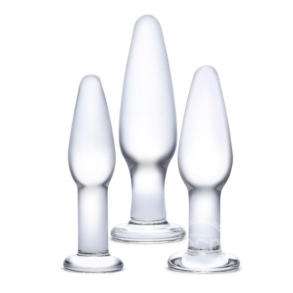 Glas Anal Training 3 Piece Set Glass Clear - Romantic Blessings