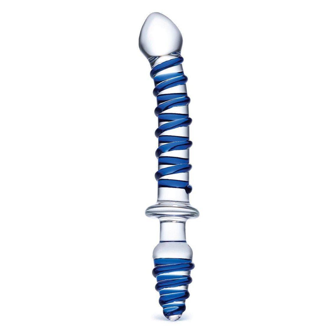 Glas Mr Swirly Double Ended Glass Dildo & Butt Plug 10 inches - Romantic Blessings