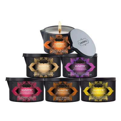 Ignite Massage Candle Warm Massage Oil Scented 6 oz Exotic Wax Free Candle - Romantic Blessings