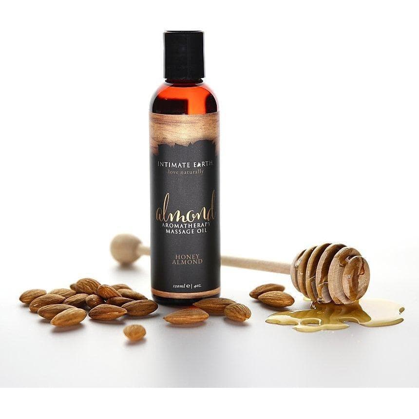 Intimate Earth Aromatherapy Organic Honey Almond Nourishing Massage Oil - Romantic Blessings