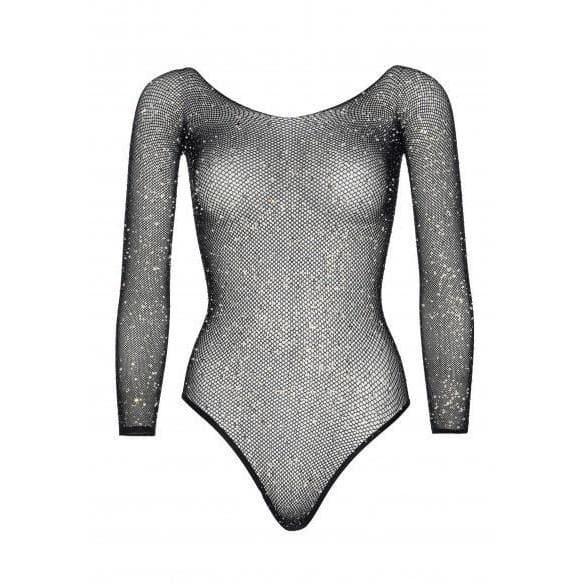 Rhinestone Fishnet Bodysuit, Women's Plus Size Lingerie