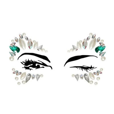 Leg Avenue Sena Adhesive Face Jewels Sticker (6pk) - Romantic Blessings