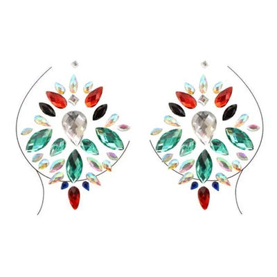 Leg Avenue Vega Adhesive Nipple Jewels Sticker (6pk) - Romantic Blessings